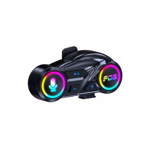 Y13 Motor Kask Kulaklık Rgb Modlu Radyolu Motosiklet Kulaklık 5.3 Bluetooth Intercom