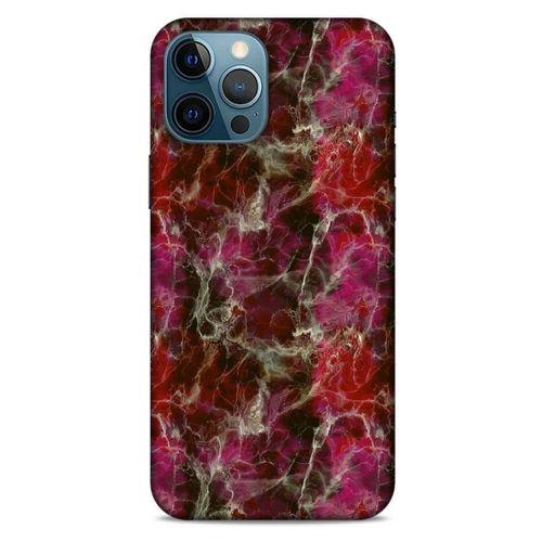 Mermer Desenli (40) Tema Fit Silikon Kılıf Menekşe Apple iPhone 12 Pro Max Kılıf