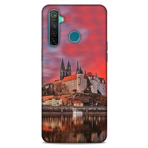 Oppo Realme 5 Pro Kılıf Almanya (30) Silicone Case Nehir Şato