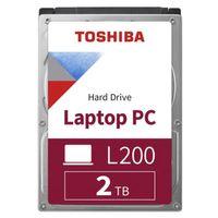 TOSHIBA L200, HDWL120UZSVA, 2.5’’, 2TB, 128Mb 5400 Rpm, Notebook HDD (Türkiye Distribütörü Garantili)