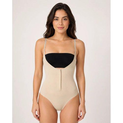 Kadın Ten Rengi Agraflı Göğüs Açık Body Korse