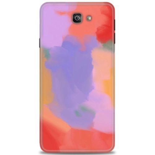 Samsung Galaxy J7 Prime Kılıf HD Baskılı Kılıf - Kırmızı + Tam Ekran Koruyucu