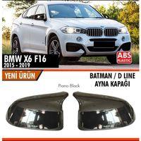 Bmw X6 Uyumlu F16 2015-2019 Batman Ayna Kapağı Parlak Siyah Parça