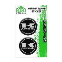 KAWASAKİ Kawasaki Koruma Takozu 4X4 İkili Damla Sticker
