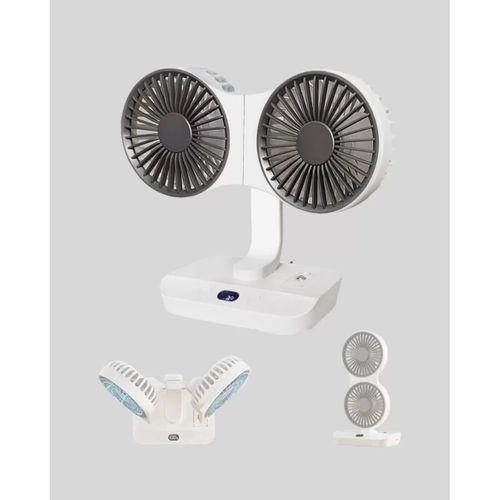 4 Kademeli Hız Ayarlı Usb Şarjlı Çift Taraflı Masaüstü Vantilatör