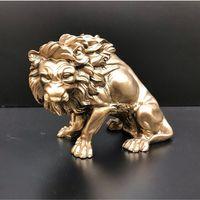 Oturan Aslan Antik Heykel Biblo