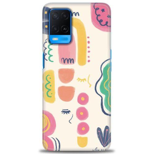 Oppo A54 Kılıf HD Baskılı Kılıf - Çizim + Tam Ekran Koruyucu