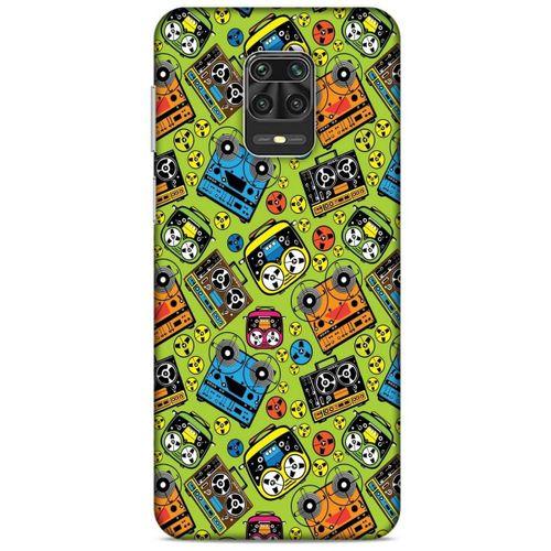 Retro (5) Desen Koruma Kabı Renkli Xiaomi Redmi Note 9 Pro Kılıf