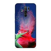 Xiaomi Redmi 9 Kılıf Gul Kiriklari Arka Kapak Silikon Koruma Full Koruyucu
