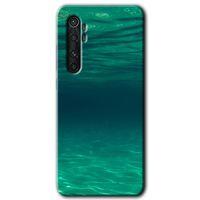 Xiaomi Mi Note 10 Lite HD Baskılı Kılıf + 9D Tam Ekran Koruyucu - Derin Deniz