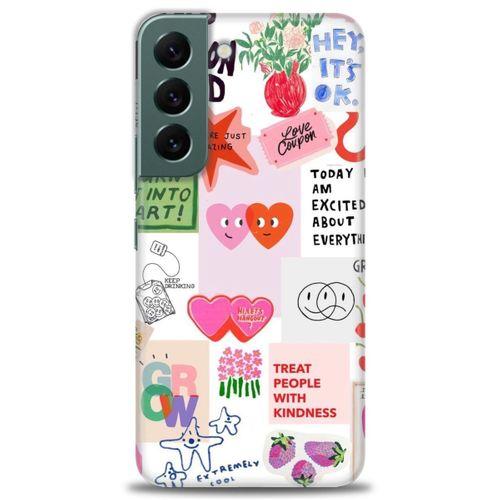 Samsung Galaxy S22 Kılıf HD Baskılı Kılıf - Keep Fashion + Tam Ekran Koruyucu