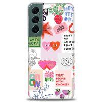 Samsung Galaxy S22 Kılıf HD Baskılı Kılıf - Keep Fashion + Tam Ekran Koruyucu