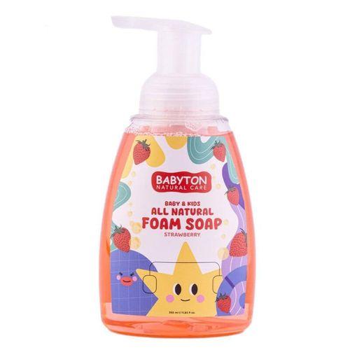 Babyton Babyton Çocuklar İçin Doğal Köpük Sabun Çilek