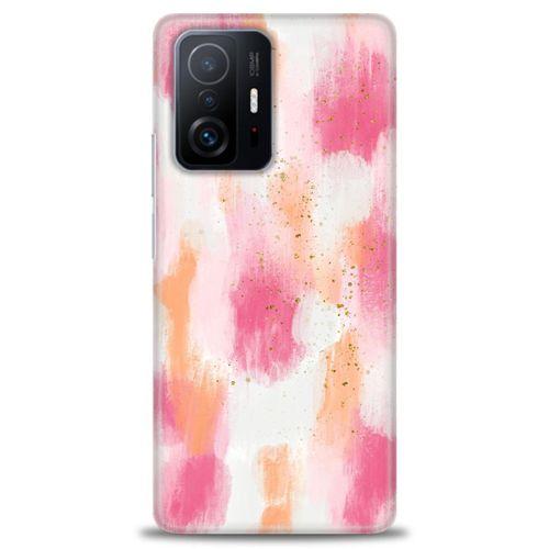 Xiaomi Mi 11T Pro Kılıf HD Baskılı Kılıf - Pembe Palet + Tam Ekran Koruyucu