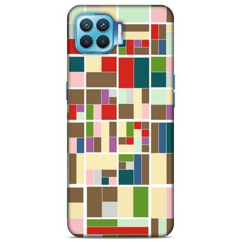 Lopard Oppo Reno 4 Lite Uyumlu Kılıf Soyut Sanat (47) Baskılı Crystal Flex Kılıf