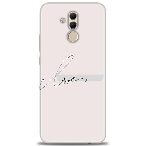 Huawei Mate 20 Lite Kılıf HD Baskılı Kılıf - Love + Tam Ekran Koruyucu