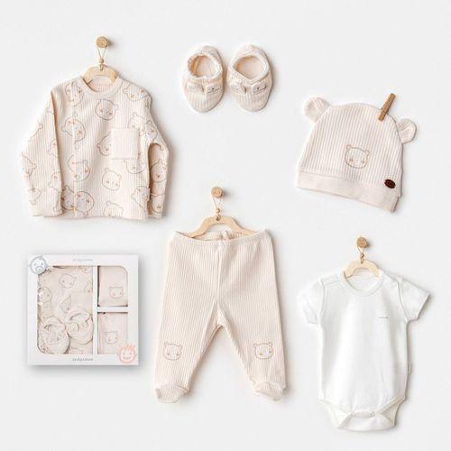 Andywawa Andywawa AC25180 Bear Time 5'Li Hastane Çıkışı Light Beige