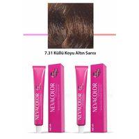 2 li Set Premium 7.31 Küllü Koyu Altın Sarısı - Kalıcı Krem Saç Boyası 2 X 50 g Tüp