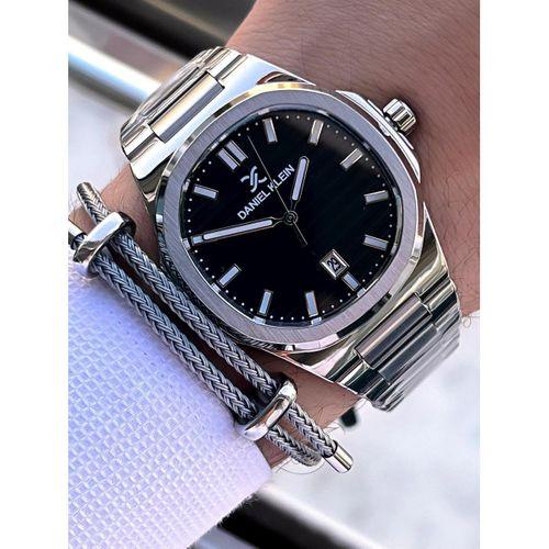 Daniel Klein İtalyan Model Bileklik Hediyeli Çelik Kordon 3 Atm 2 Yıl Garantili Erkek Kol Saati MX02
