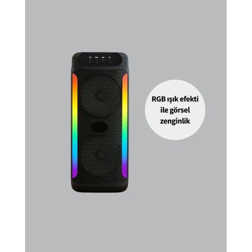 Taşınabilir Şarjlı Hoparlör Usb, Sd Kart, Aux Girişli