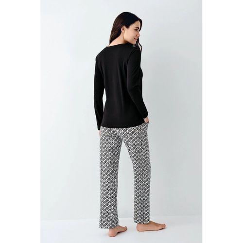 Pierre Cardin 9068-s Kadın Uzun Kol Pijama Takım