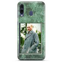Alcatel 1S Kılıf Atatürk (20) Koruyucu Kılıf Yeşil Mermer