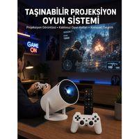 Oyun Konsolu Uyumlu Kablosuz Projeksiyon Cihazı Ev Sinema Deneyimi Yeni Nesil