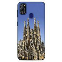 Samsung Galaxy M21 Kılıf Dünya Mimarisi (36) Glitter Kılıf La Sagrada Familia