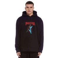 Pantera Gitar Metal Rock Müzik Music Baskılı Siyah Erkek Kapşonlu Sweatshirt