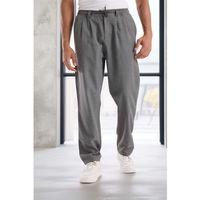 Bezayağı Kumaş Relax Fit Duble Paça Jogger Pantolon - Gri
