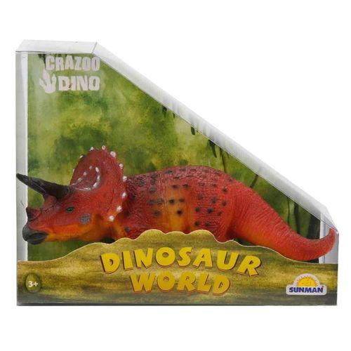 Dinozor Figür - Triceratops-Turuncu Noktalı