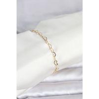 CM 14K Gold Renk Kalpli Zincir Model Kadın Bileklik