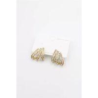 Taşlı Küpe - Altın