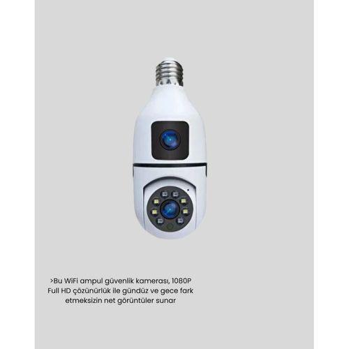 Ampul Tipi Wifi Kamera 2mp Lensli Full Hd Görüntü Ve Akıllı Hareket Algılama
