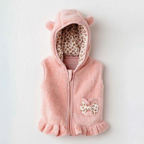 Andywawa Andywawa AC26234 Little Leopard Yelek Pink