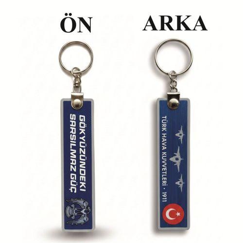 TPU Çift Taraflı Anahtarlık -Hava Kuvvetleri - Gökyüzündeki Sarsılmaz Güç