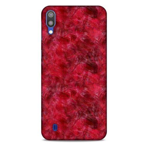 Mermer Desenli (6) Tema Silikon Kılıf Kırmızı Samsung Galaxy M10 Kılıf