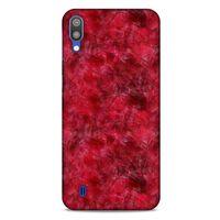 Mermer Desenli (6) Tema Silikon Kılıf Kırmızı Samsung Galaxy M10 Kılıf