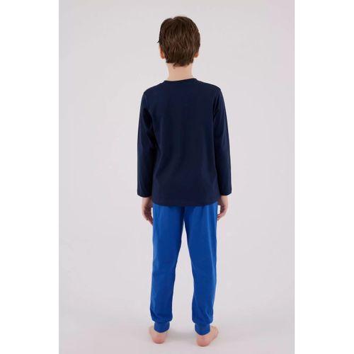 U.s. Polo Assn  Uzun Kol Pijama Takım Us2206-4 Lacivert