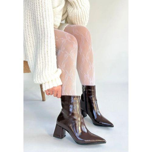 Mosy Bordo Rugan Topuklu Bot