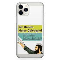 Apple iPhone 11 Pro Max Kılıf Caps Ahmet Kaya Arka Kapak Koruma Desenli Full Koruyucu