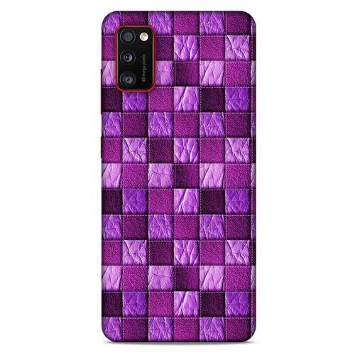 Samsung Galaxy A41 Kılıf Patchwork (5) Koruma Kabı Fuşya