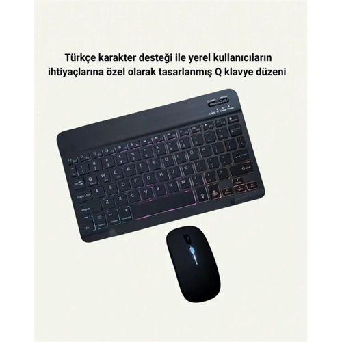 Türkçe Q Klavye Düzenli Rgb Kablosuz Klavye Mouse Set