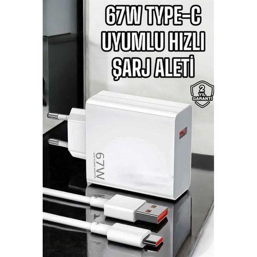 Şarj Aleti Turbo Hızlı 67w Type-c Hızlı Şarj