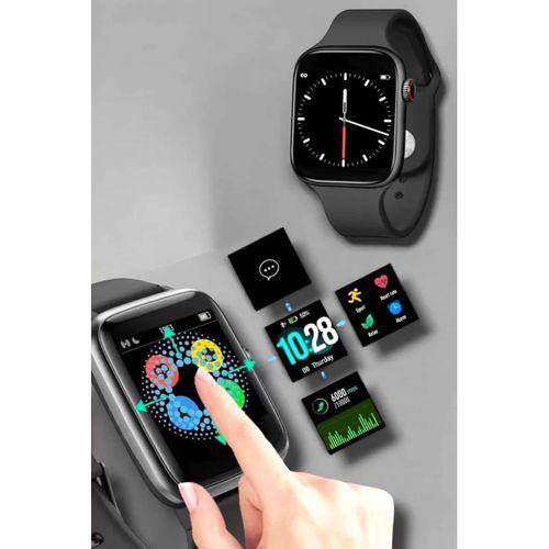 Akıllı Saat Adım Sayar, Kalp Atışı İzleme Dokunmatik Bluetooth Bağlantılı