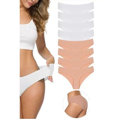 8 Adet Kadın Dikişsiz Lazer Kesim Esnek İz Yapmayan Külot S3