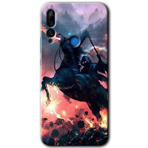 MRCİLETİSİM Huawei P Smart Z Kılıf HD Desen Baskılı Arka Kapak + Temperli Cam - Bloodhorne