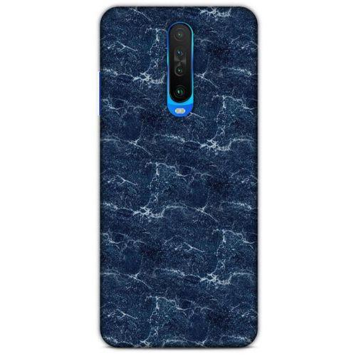 Mermer Desenli (15) Tema Antişok Kılıf Lacivert Xiaomi Redmi K30 Kılıf