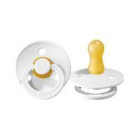 Bibs Colour Kauçuk Emzik 0-6 Ay White
