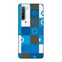 Oppo Reno 3 Pro 5g Uyumlu Kılıf Insomnia (27) Tasarımlı Kılıf Mavi Beyaz